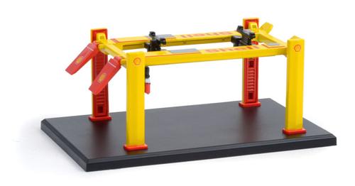 Shell Oil Four-Post Lift in Blue- Auto Body Shop - Four-Post Lifts Series 1