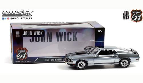 FORD MUSTANG BOSS 429 1969 "JOHN WICK" (CHROME EDITION)