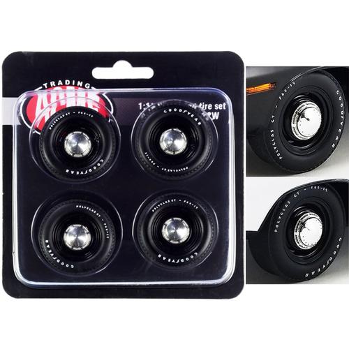 Mopar Black Steel Wheel and Tire Set of 4 pieces 1/18