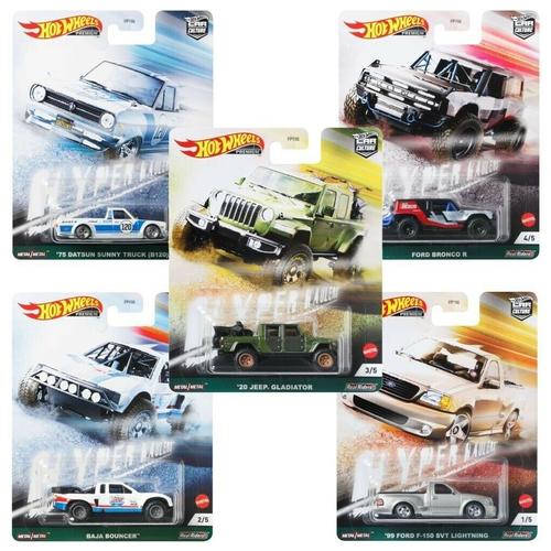Ensemble 1/64 Hot Wheels 2021 Car Culture &quot;Hyper Haulers&quot; Set of 5