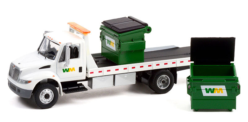 2013 International Durastar Flatbed "Waste Management with Commercial Dumpsters"