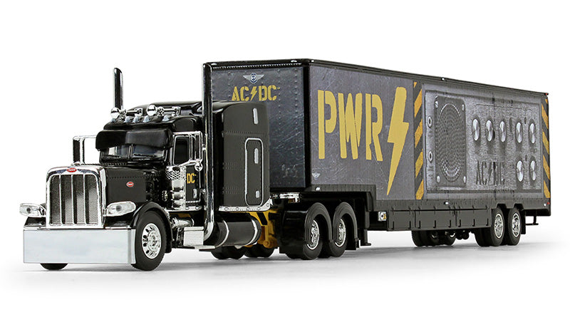 Peterbilt 389 with 63" Mid-Roof Sleeper and Kentucky Moving Trailer "AC/DC PWR UP"