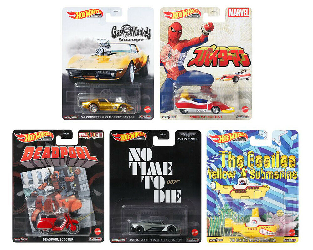 Hot Wheels Retro Entertainment F 2021 Set of 5