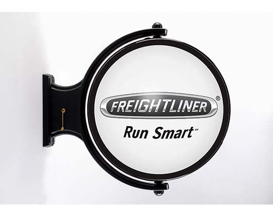 Freightliner Run Smart Rotating Sign