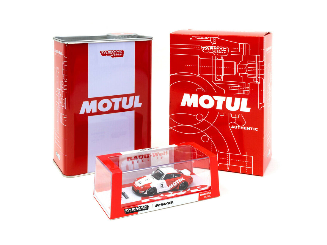 Porsche RWB 993 Motul with Oil Can
