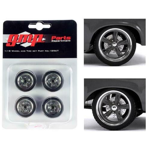STREET FIGHTER BILLET WHEELS AND TIRES 4 PIECE SET 1/18