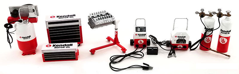 Kendall Oil Rack Kendall Motor Oil - Shop Tool Set #1 (ensemble accessoires) – Nice Car ...