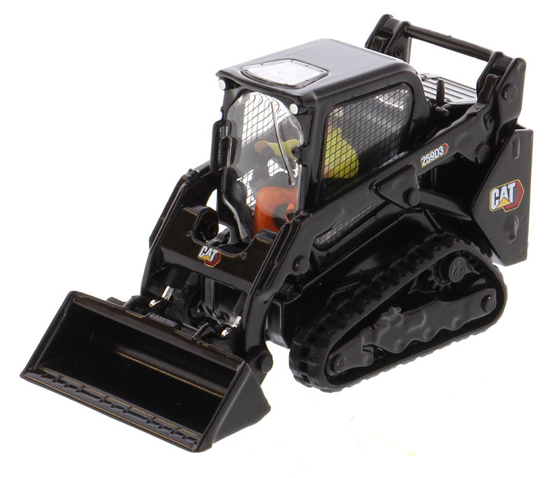 Caterpillar 259D3 Compact Track Loader in Special Black Paint with Work Tools