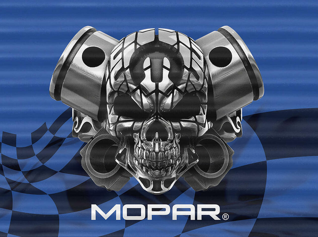 Corrugated - Mopar Skull