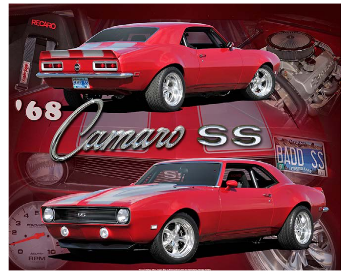 Chevrolet Camaro SS 1968 15&quot;x12&quot;