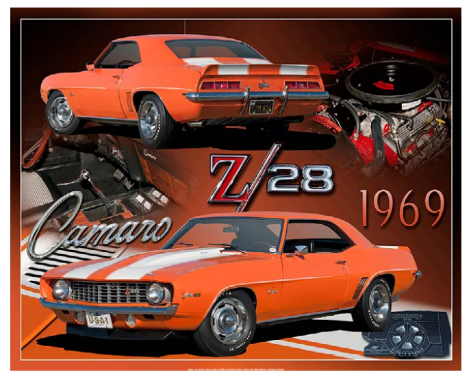 Chevrolet Camaro Z28 1969 15&quot;x12&quot;