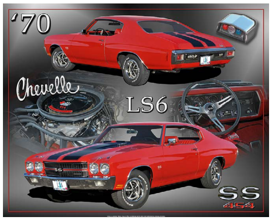 Chevrolet Chevelle SS 1970 15&quot;x12&quot;