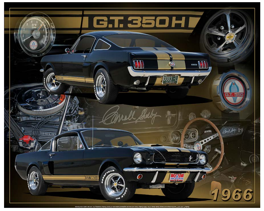 Ford Shelby GT350H 1966 15&quot;x12&quot;