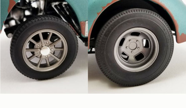 GASSER WHEEL AND TIRE SET - MAGNESIUM