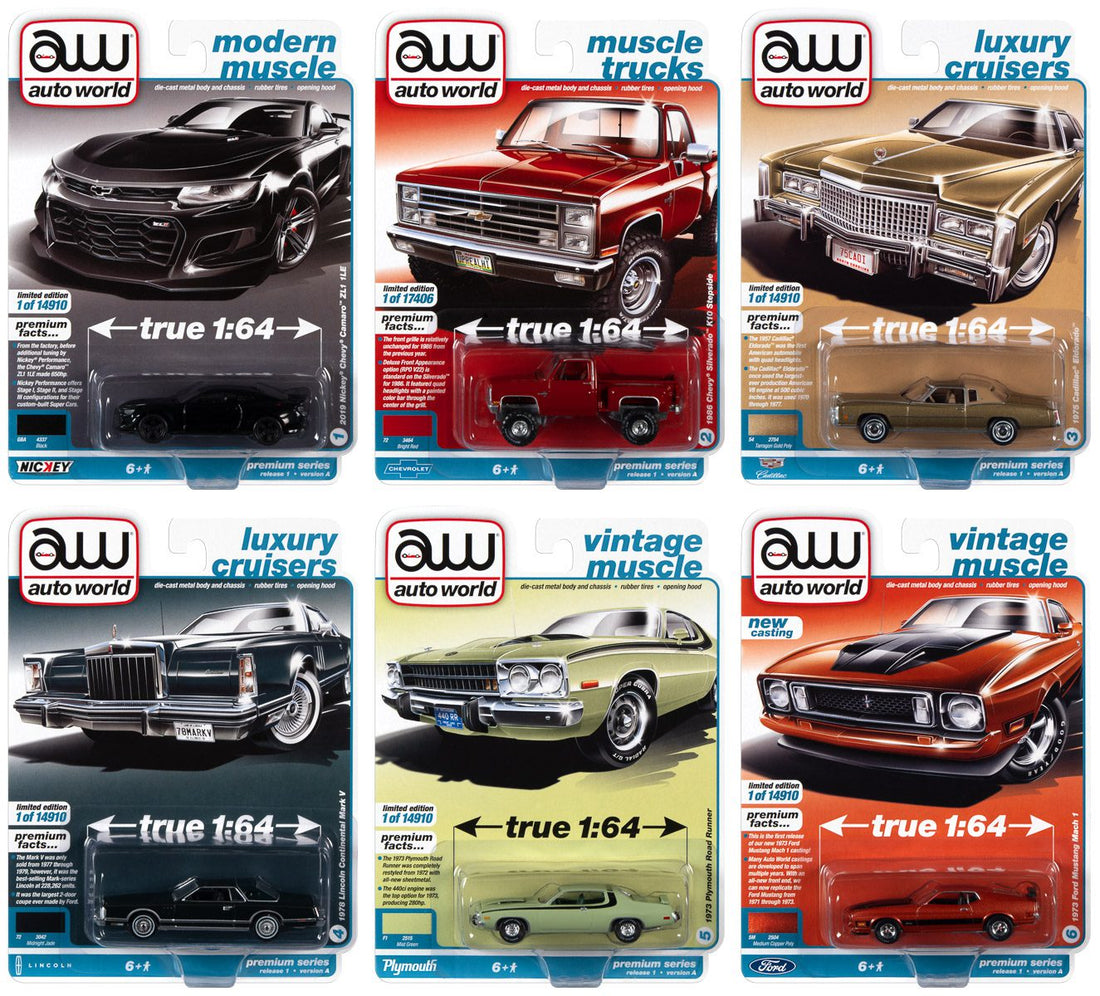 AUTO WORLD PREMIUM 2022 RELEASE 1 SET A