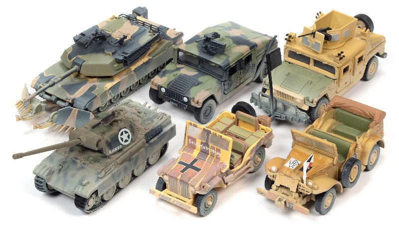 Johnny Lightning Wheeled Warriors Release 1 Version B Set - 6 Vehicles - JLML006-1B