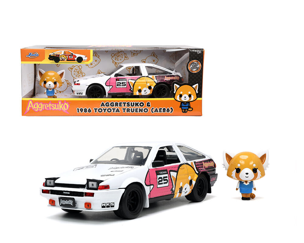 1986 Toyota Trueno with Aggretsuko Figure