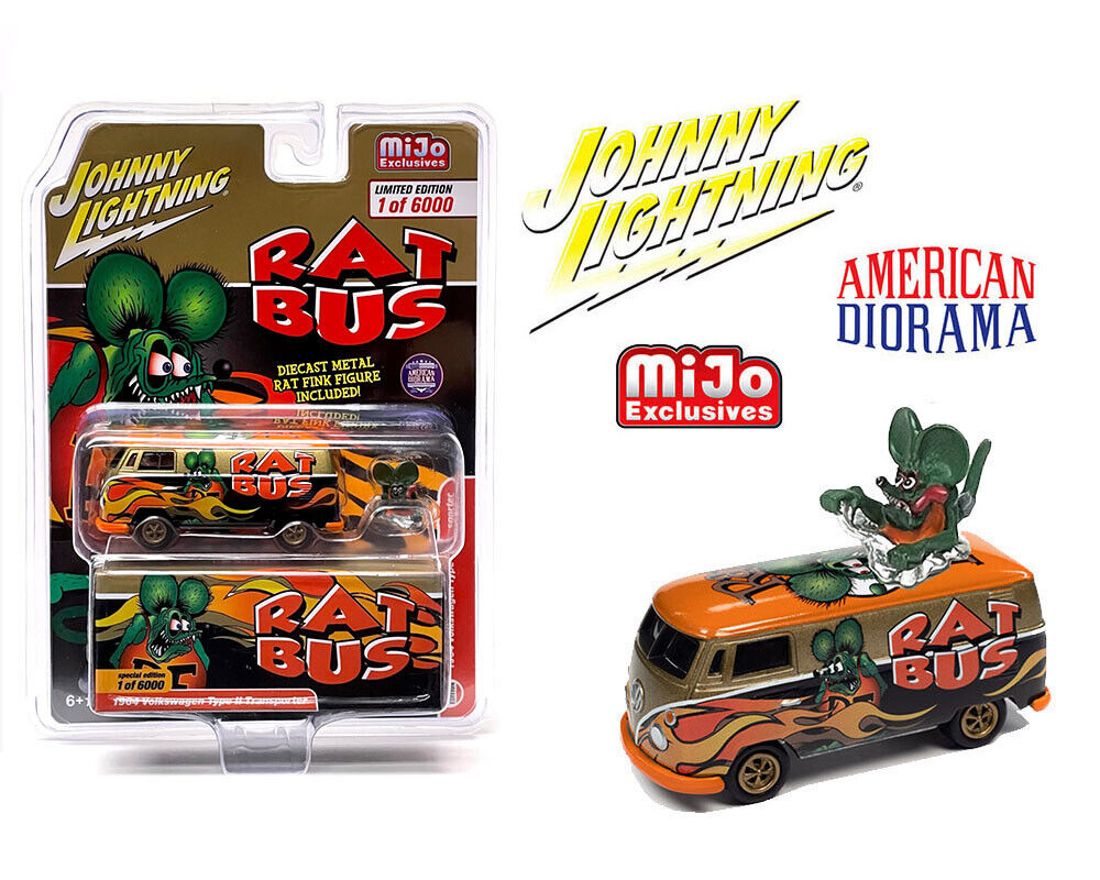 1964 Volkswagen RAT FINK RAT BUS w/Rat Fink Figure