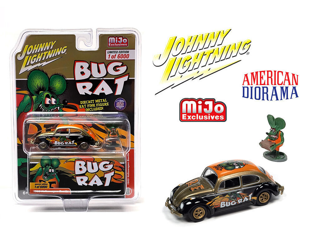 1965 Volkswagen Beetle RAT FINK BUG RAT w/ Figure