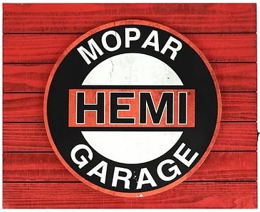 HEMI MOPAR 18x15 Blacklit LED sign