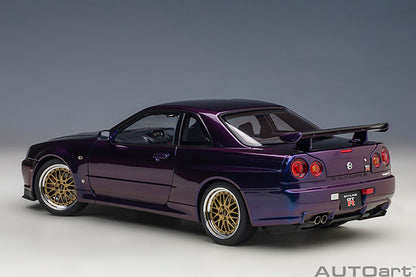 Nissan SKYLINE GT-R (R34) V-SPEC II Purple W/ BBS Wheels