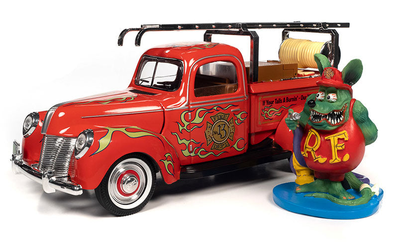 Rat Fink - Fire Truck with Resin Figure