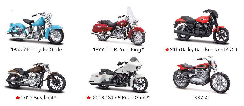 Ensemble Harley-Davidson Series 40 (Inclus 6 motos)