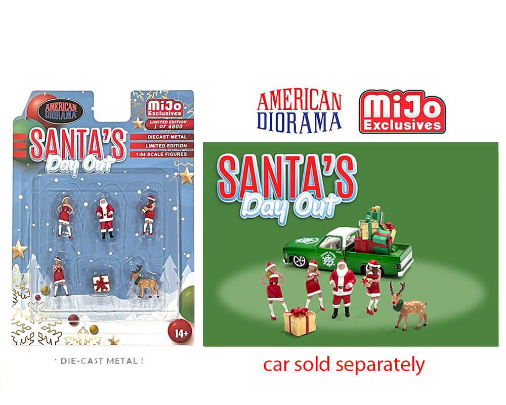 1:64 Figures Santa’s Day Out Diecast Figures Set &quot;Noël&quot;