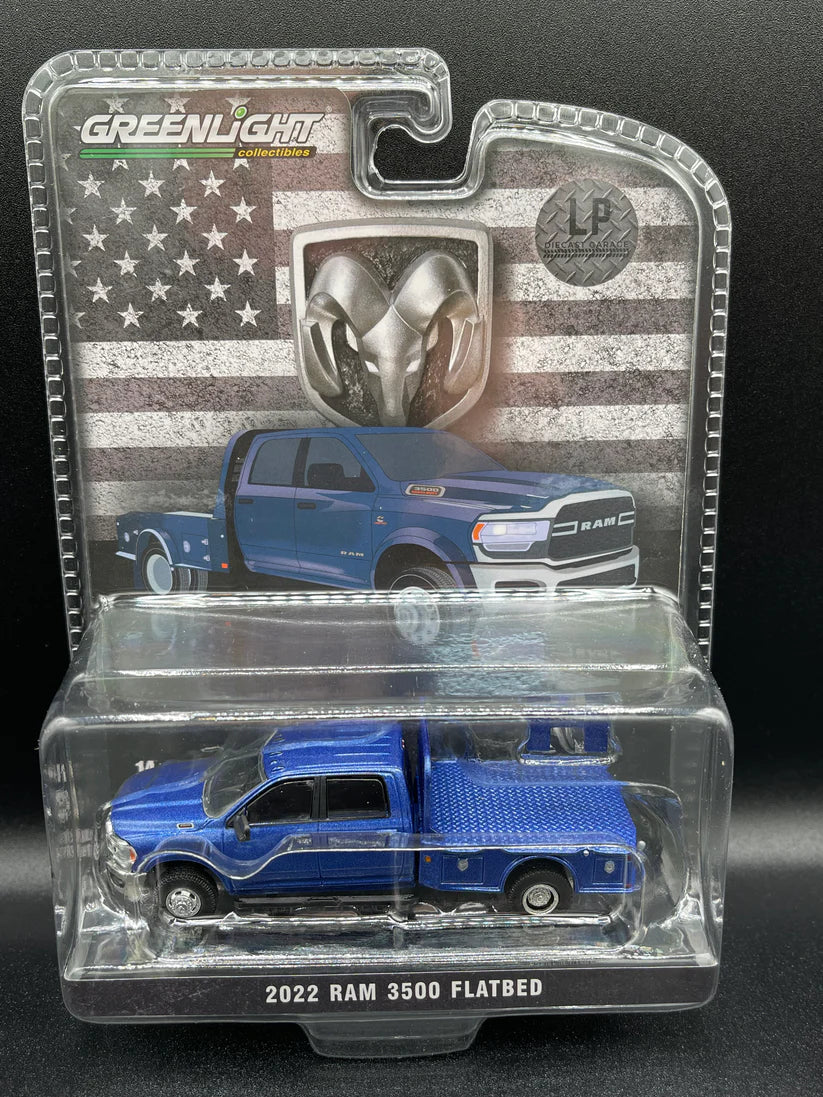2022 Dodge Ram 3500 Flatbed Blue Cummins Diesel 