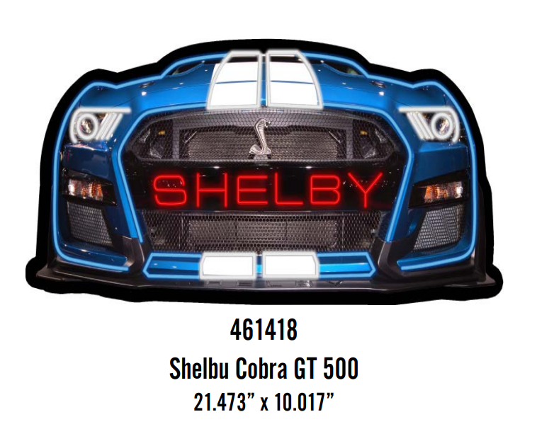 Cadre &quot;plaqué&quot; SHELBY GT-500 effets 3D