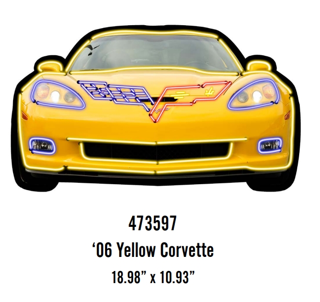 Cadre &quot;plaqué&quot; CORVETTE effets 3D