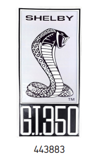 Shelby GT-350 Embossed sign
