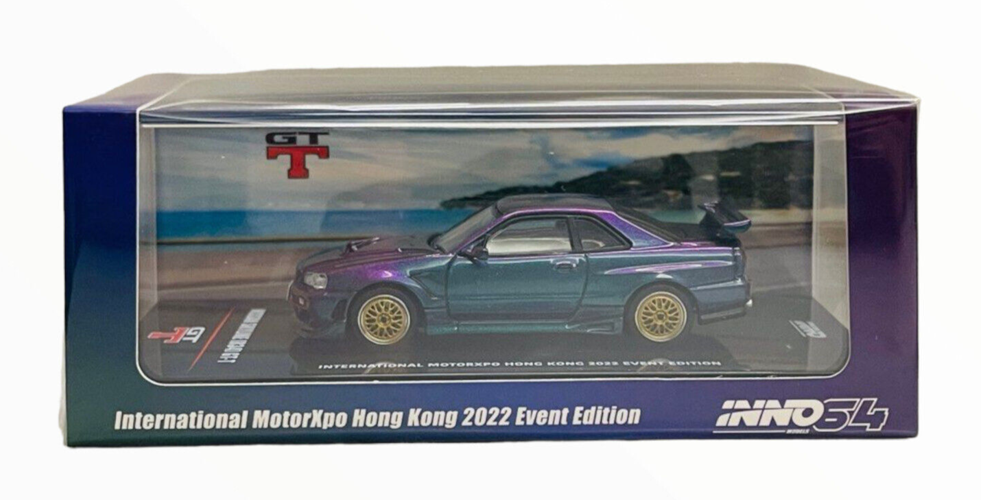 Nissan Skyline GTT R34 (Magic purple/green) &quot;Hong King event 2022&quot;