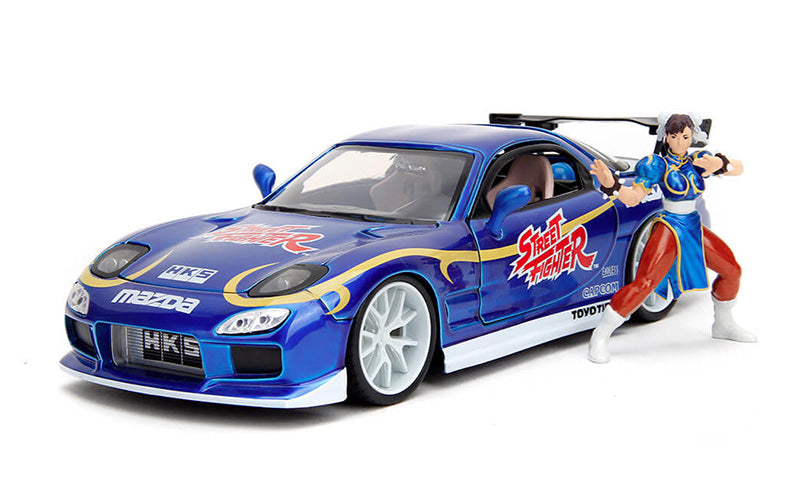 1993 Mazda RX-7 with Chun-Li Figure "Street Fighter"