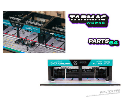 Tarmac Works 1:64 Pit Garage Diorama Mercedes-AMG Petronas F1