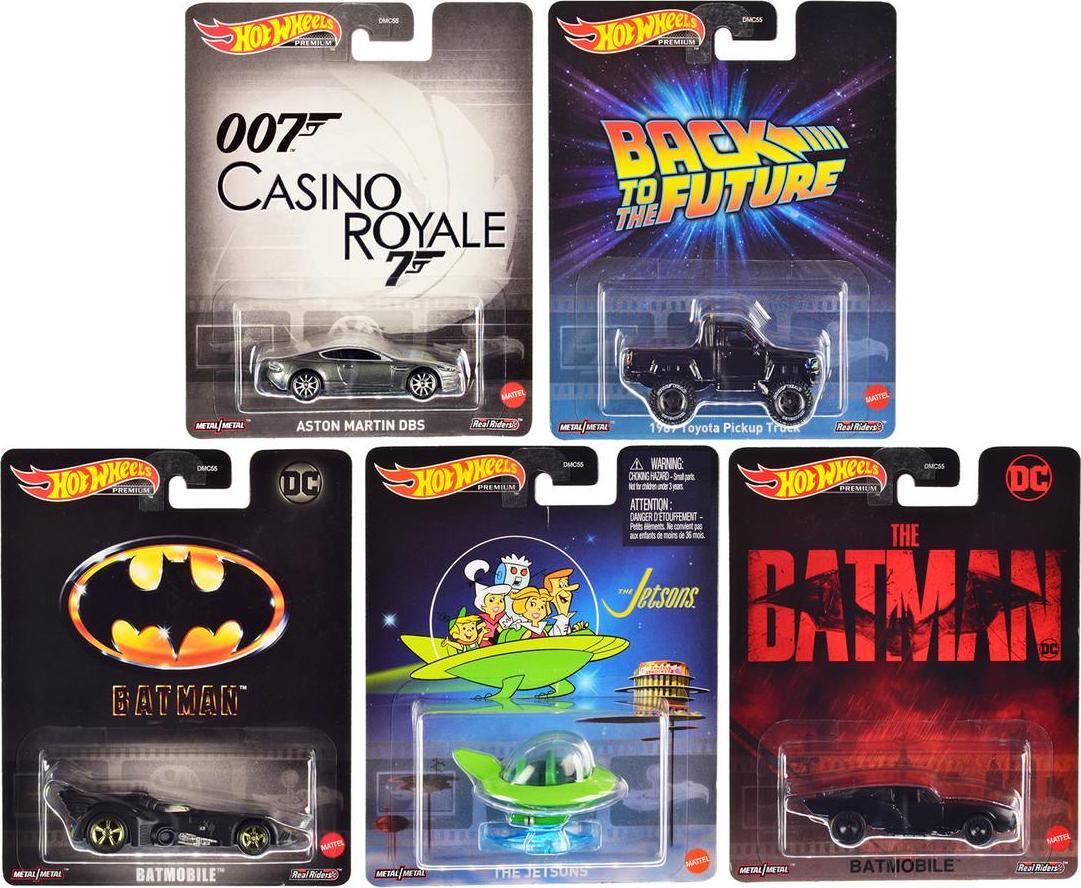 1/64 Hot Wheels Retro Entertainment 2023 N Case Set of 5