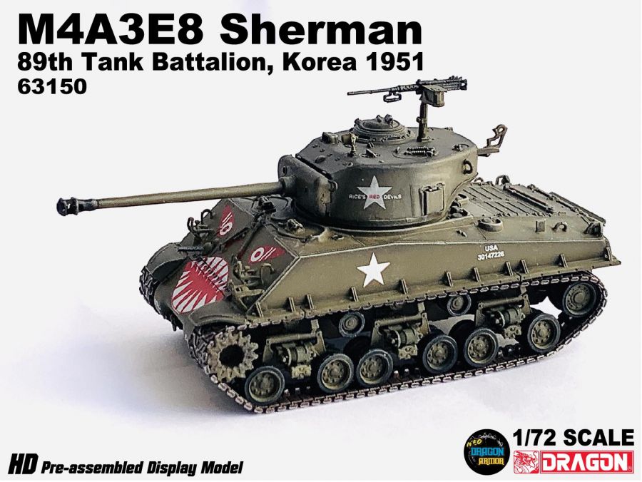 M4A3E8 Sherman 89th Tank Battalion, Korea 1951