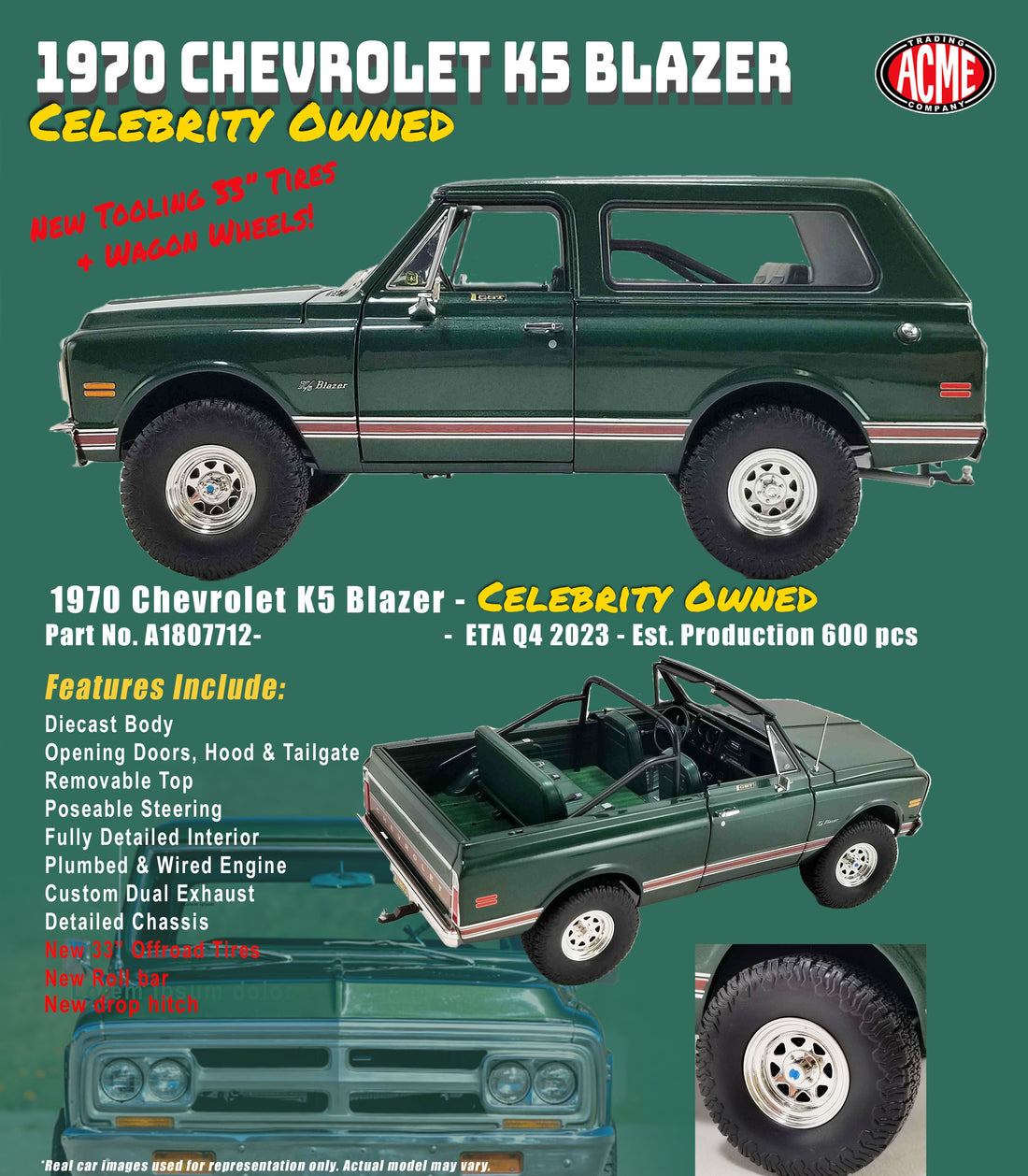 1970 Chevrolet Blazer K/5 &quot;Celebrity Owned - Steve McQueen&quot; (Hiver 23-24)