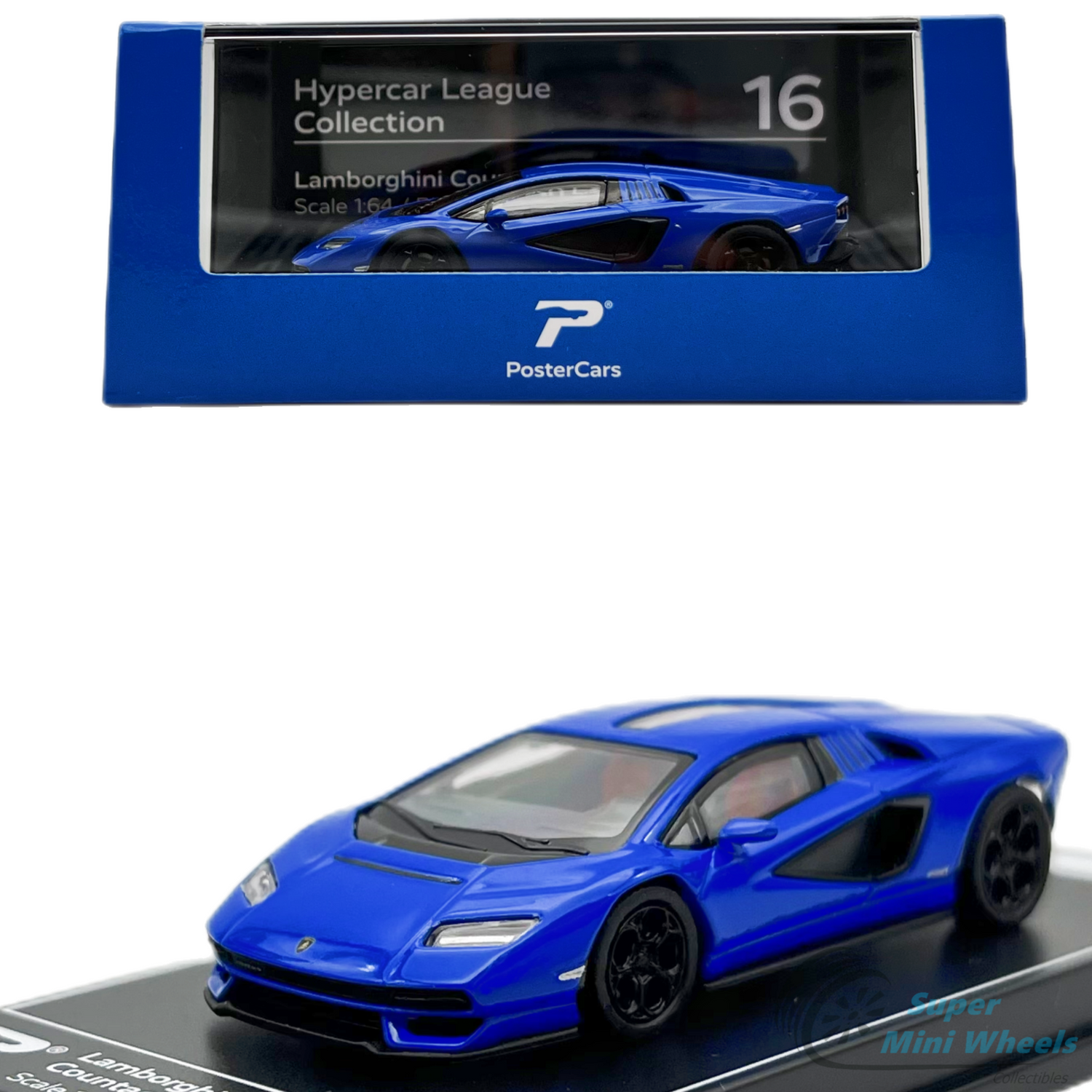 Lamborghini Countach LPI 800-4 Blue - Hypercar League Collection 