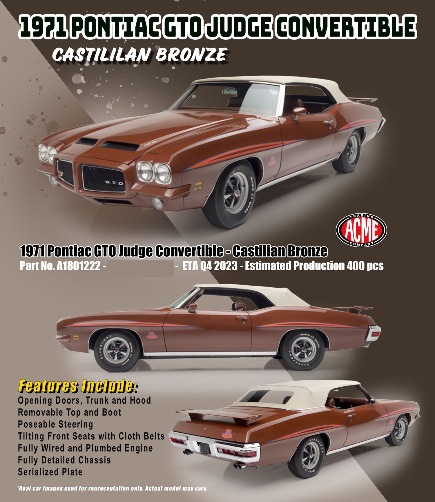 Pontiac GTO Judge 1971 Convertible Nice Car Collection