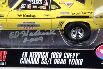 Chevrolet Camaro SS/E Drag Yenko "AUTOGRAPHIÉ" Ed Hedrick