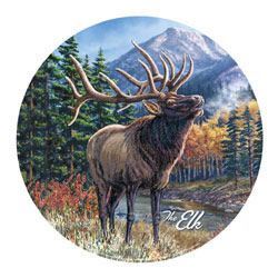 The Elk (Round Tin Sign)