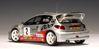 PEUGEOT 206 WRC 3° Rallye De Madeira 2003 Francois Delecour Ixo Altaya PEUGEOT 206 WRC 3° Rallye De Madeira 2003 Francois Delecour Ixo Altaya