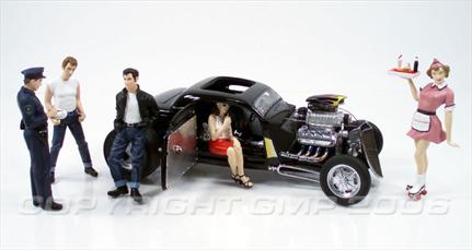 Ensemble de 5 Figurines De Style "Grease"