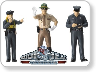 Ensemble de 3 Figurines De Police (Sécurité)