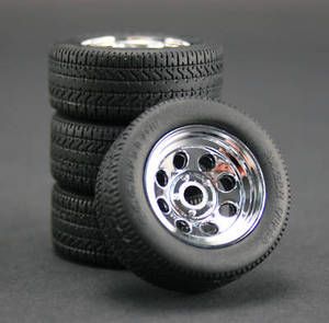 Cragar Chrome "Soft 8" 15" Wheel &amp; Tire Set 