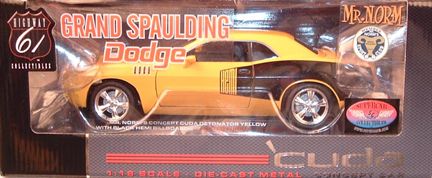 Plymouth Cuda Concept &quot;Mr Norm&quot; *BOX USED/DAMAGED*