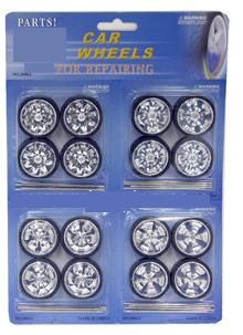 Set of wheels and spinning rims 