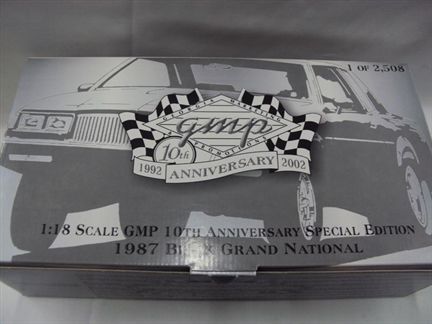 Buick Grand National 1987 "Special 10th Anniversary of GMP" RARE, Limité de 2508