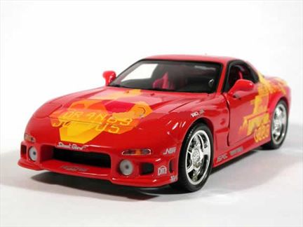 Jada Toys Fast & Furious: Dom's Mazda RX-7 1/24 Scale | eBay